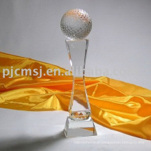 troféu de golfe cristal